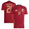 Maillot de Supporter Belgique Castagne 21 Domicile Euro 2024 Pour Homme